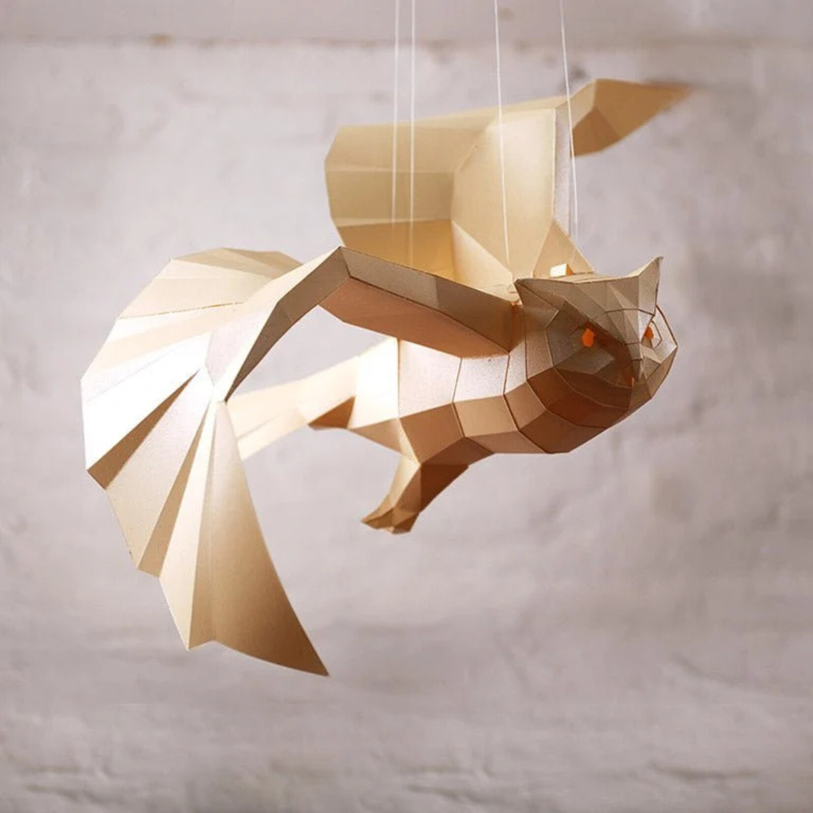 Papercraft World 3D Paper Art Hanging Owl Origami Model
