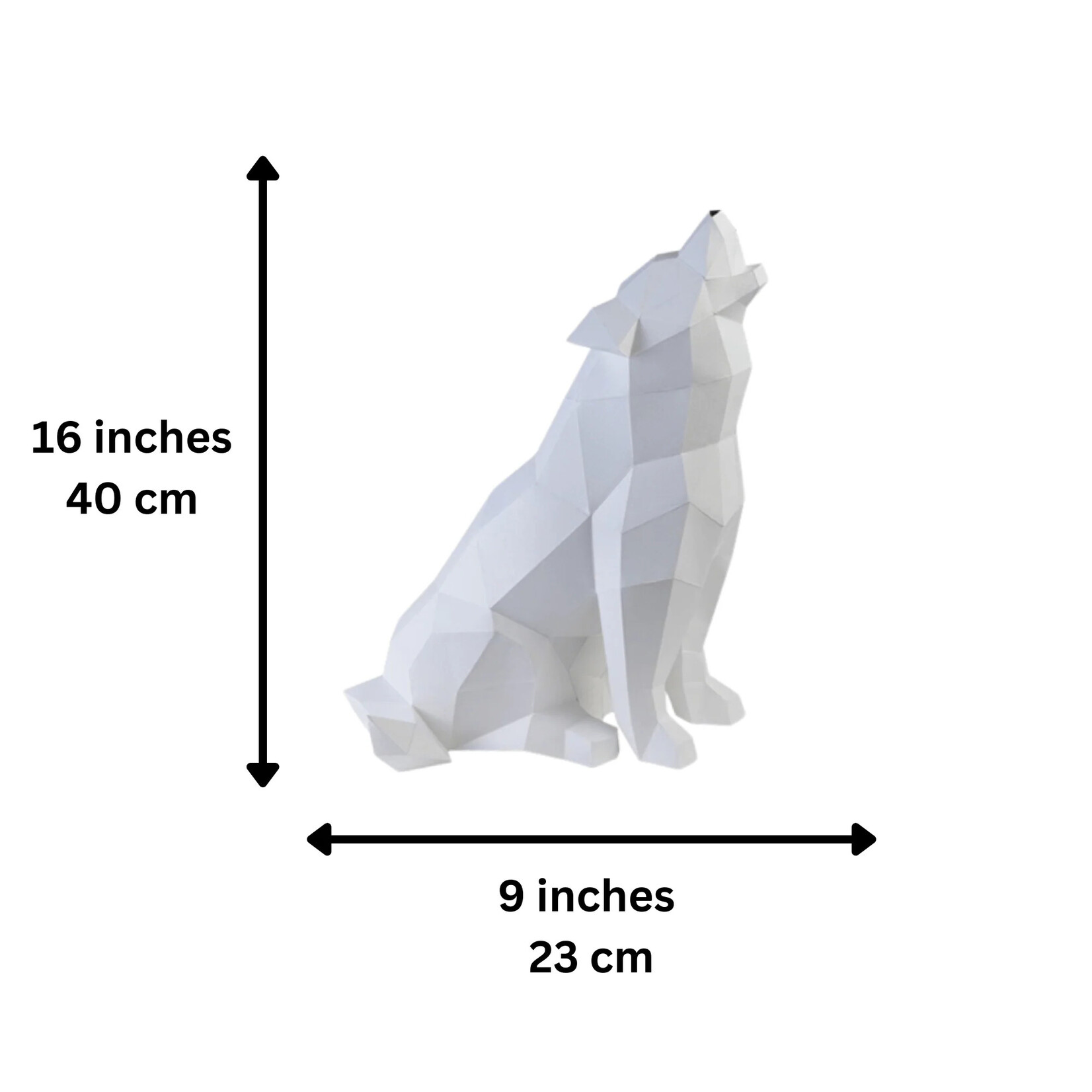 Papercraft World Wolf 3D Papercraft Origami Model, Paper Lamp