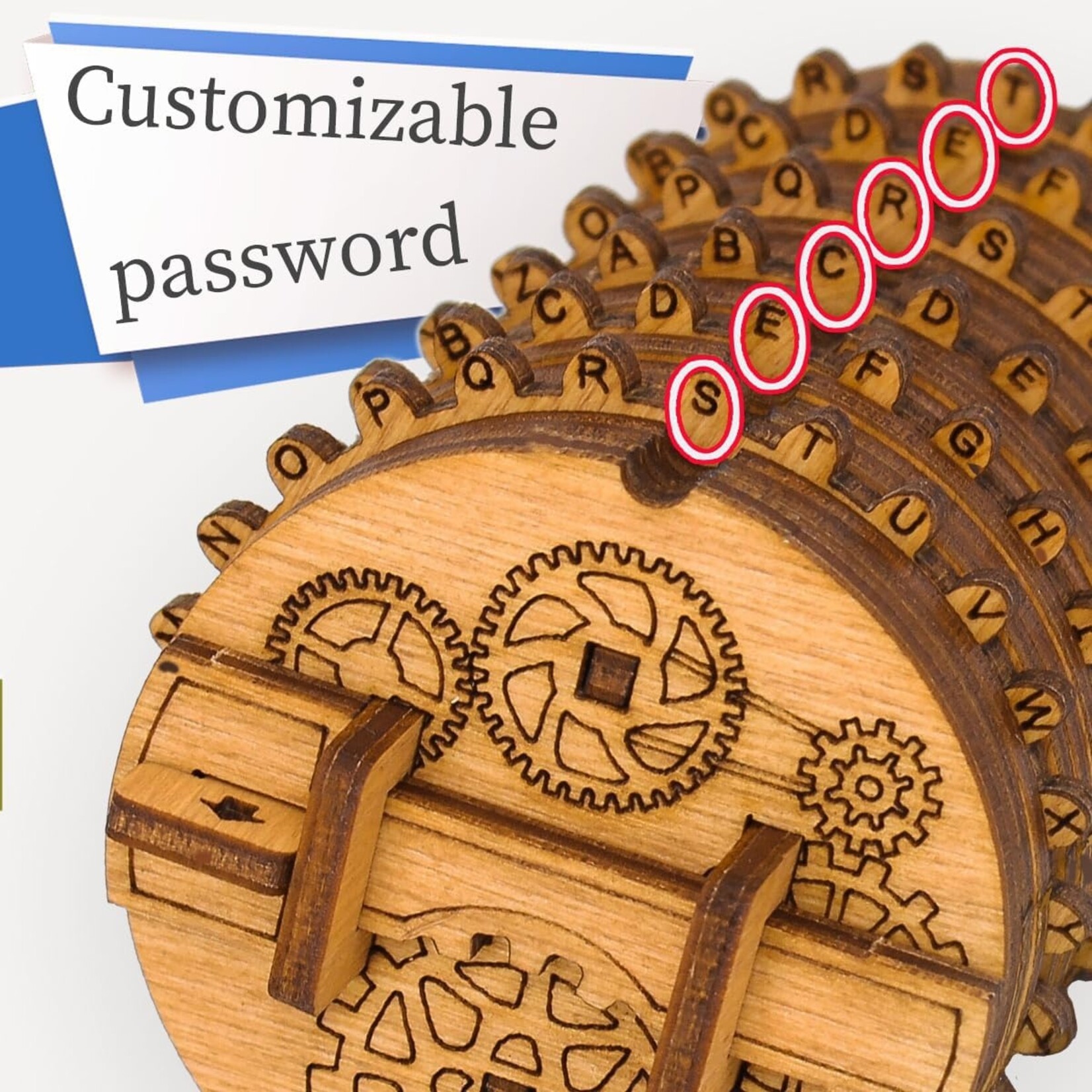 iDventure GmbH Kryptos - Cryptex Wooden Kit.