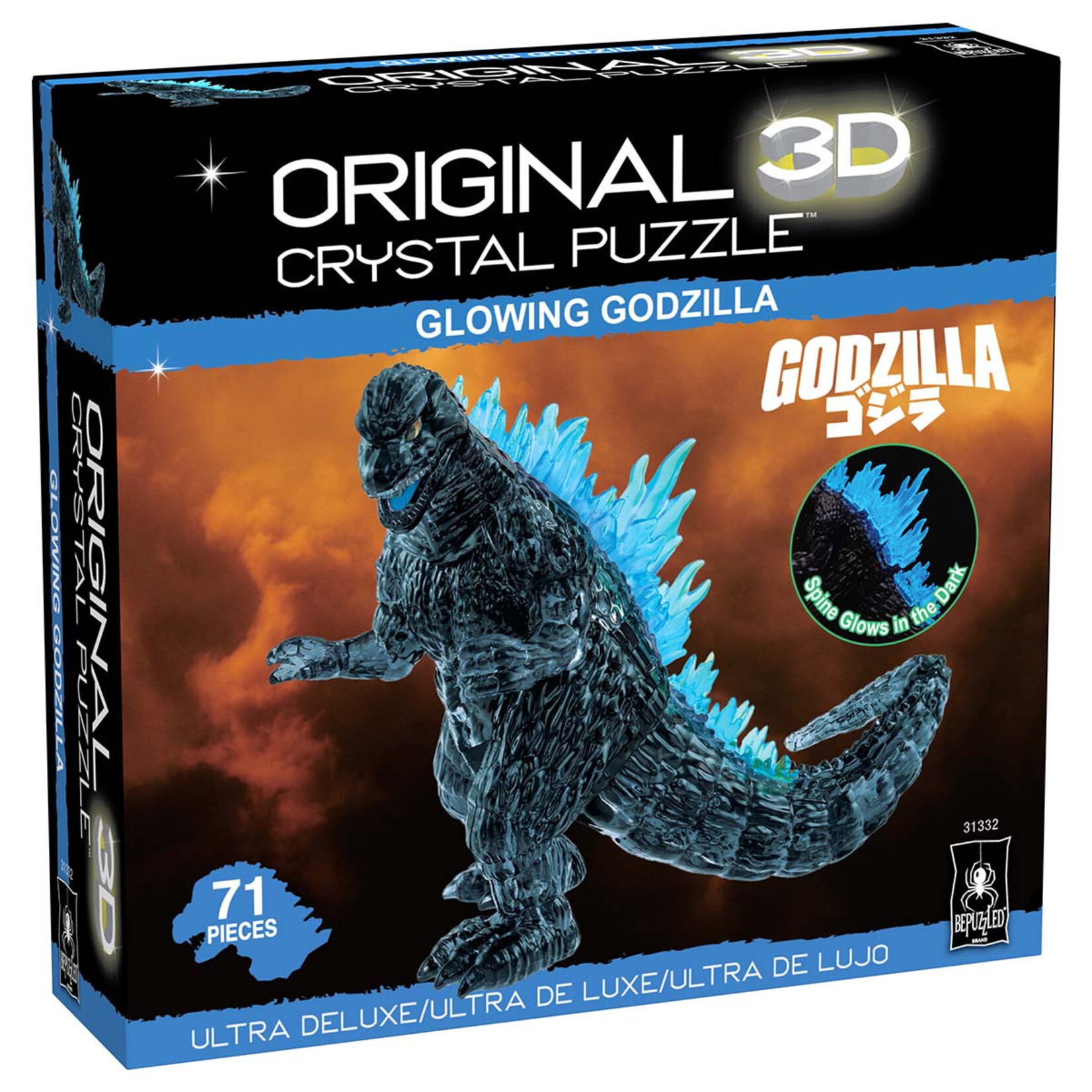 University Games 31332 Puzzle: 3D Crystal: Godzilla