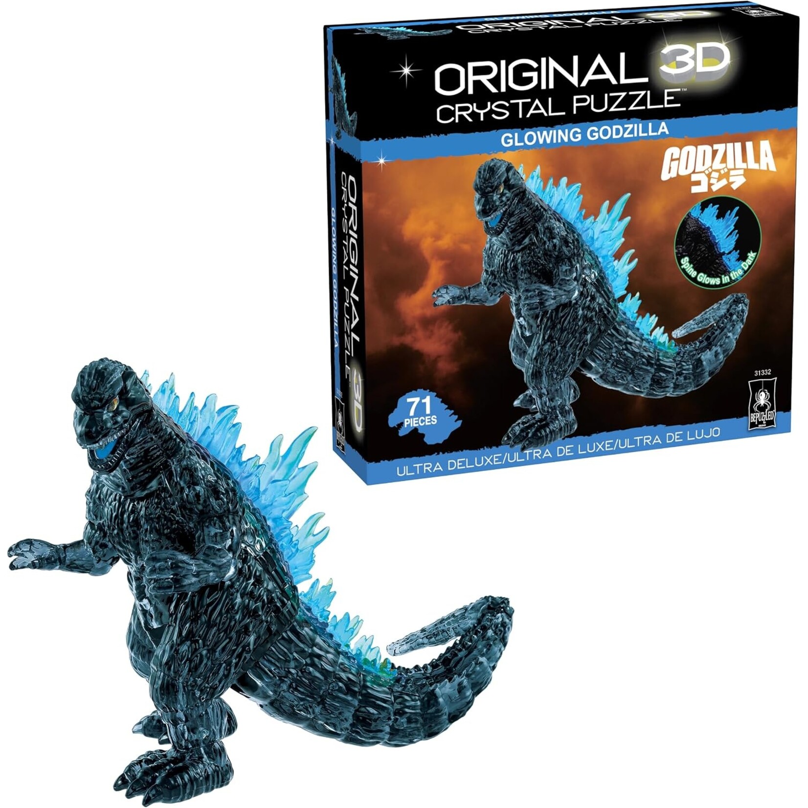 University Games 31332 Puzzle: 3D Crystal: Godzilla