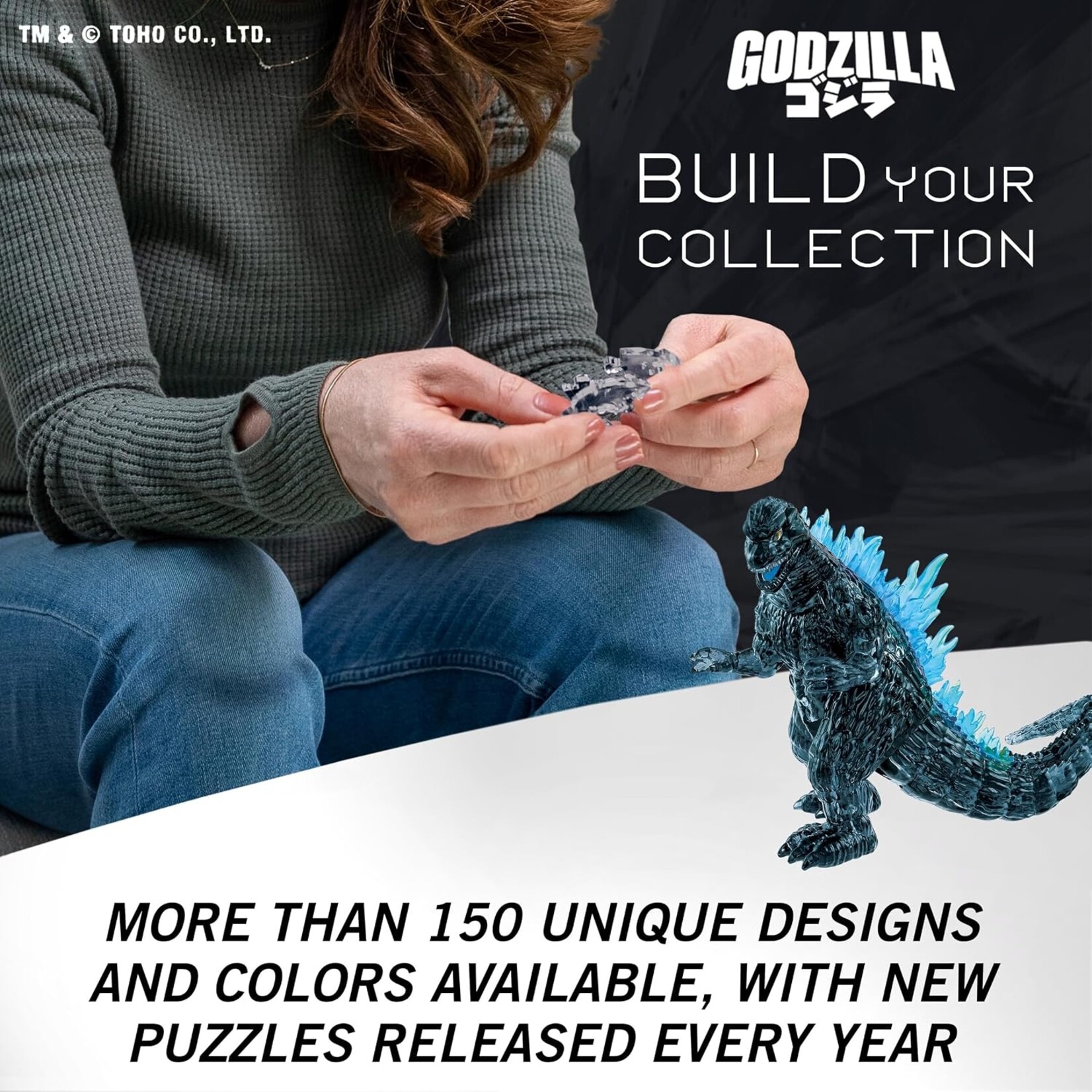 University Games 31332 Puzzle: 3D Crystal: Godzilla