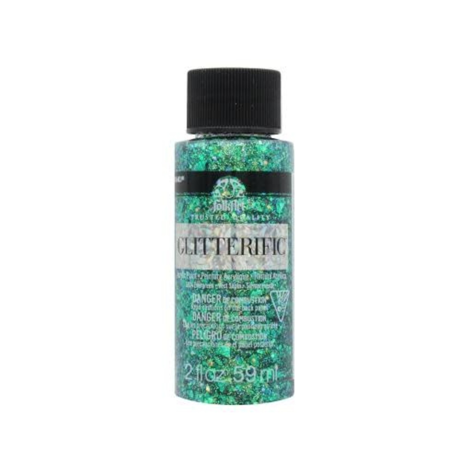 Plaid - FolkArt FolkArt Glitterific - Evergreen, 2 fl oz