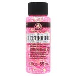 FolkArt Glitterific Glitter Paint 2oz Neon Berry