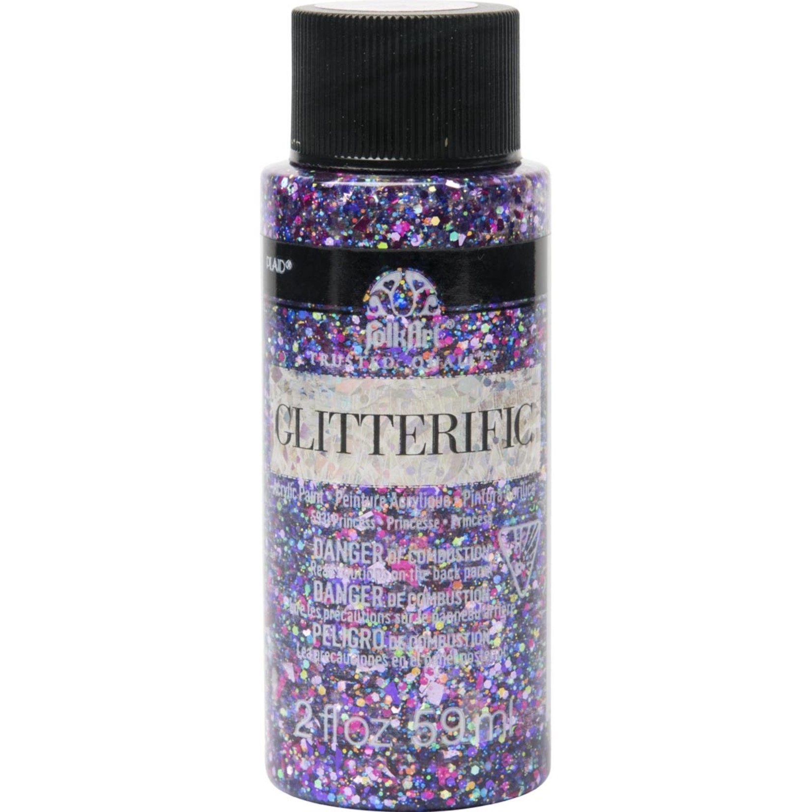 Plaid - FolkArt FolkArt Glitterific - Princess, 2 fl oz