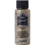 Plaid - FolkArt FolkArt Glitterific Fine Paint Gold, 2 fl oz