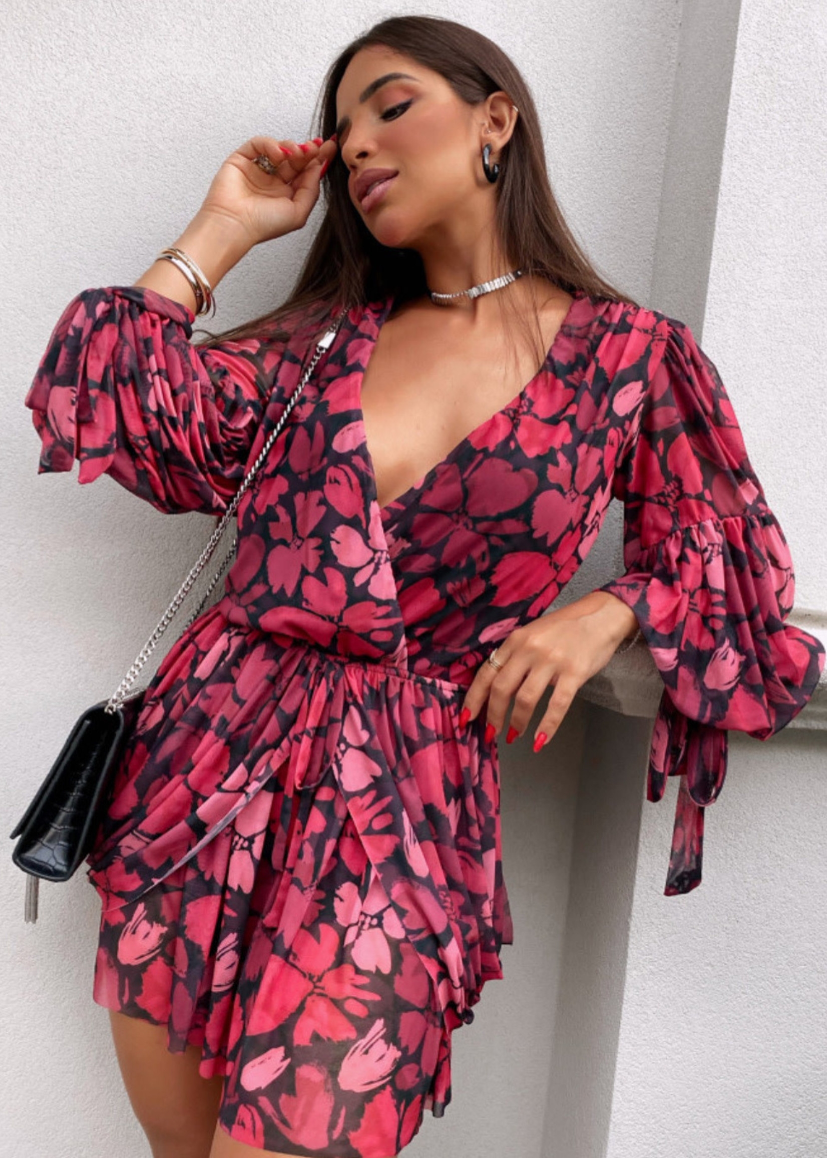 MC Company Short Floral Dress