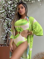 Bathing  Suit Lime Green Small