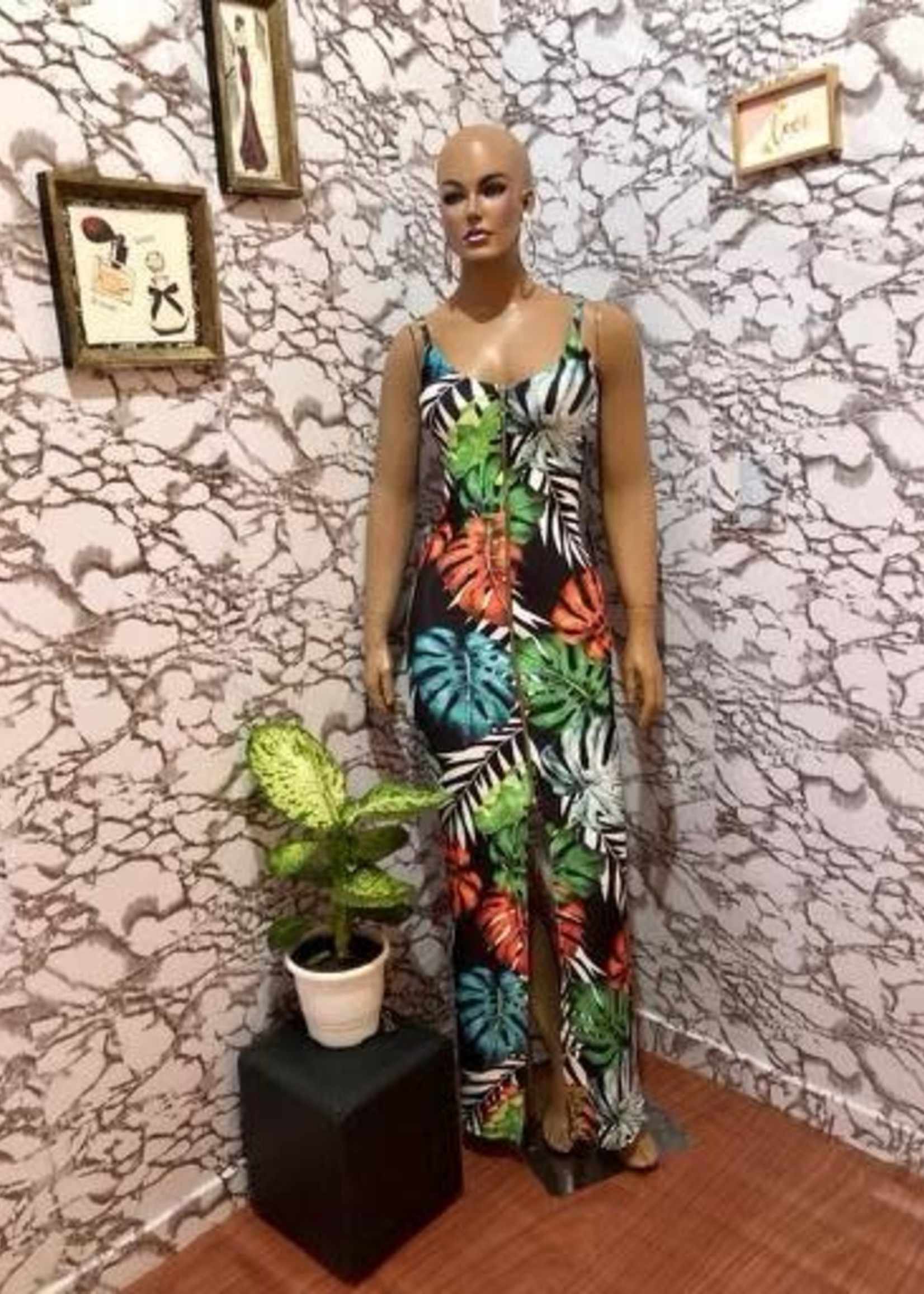 Bellissima Sexi Flower Long Dress