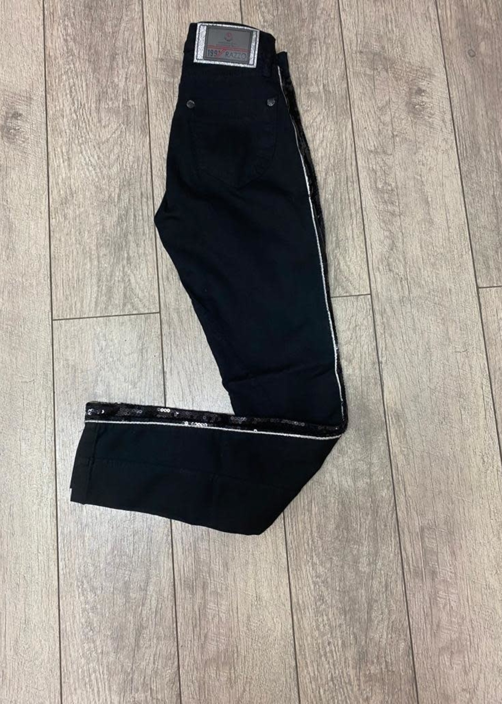 RAZZO Skinny Black Pant