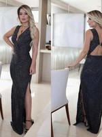 Long Dress with Glitter