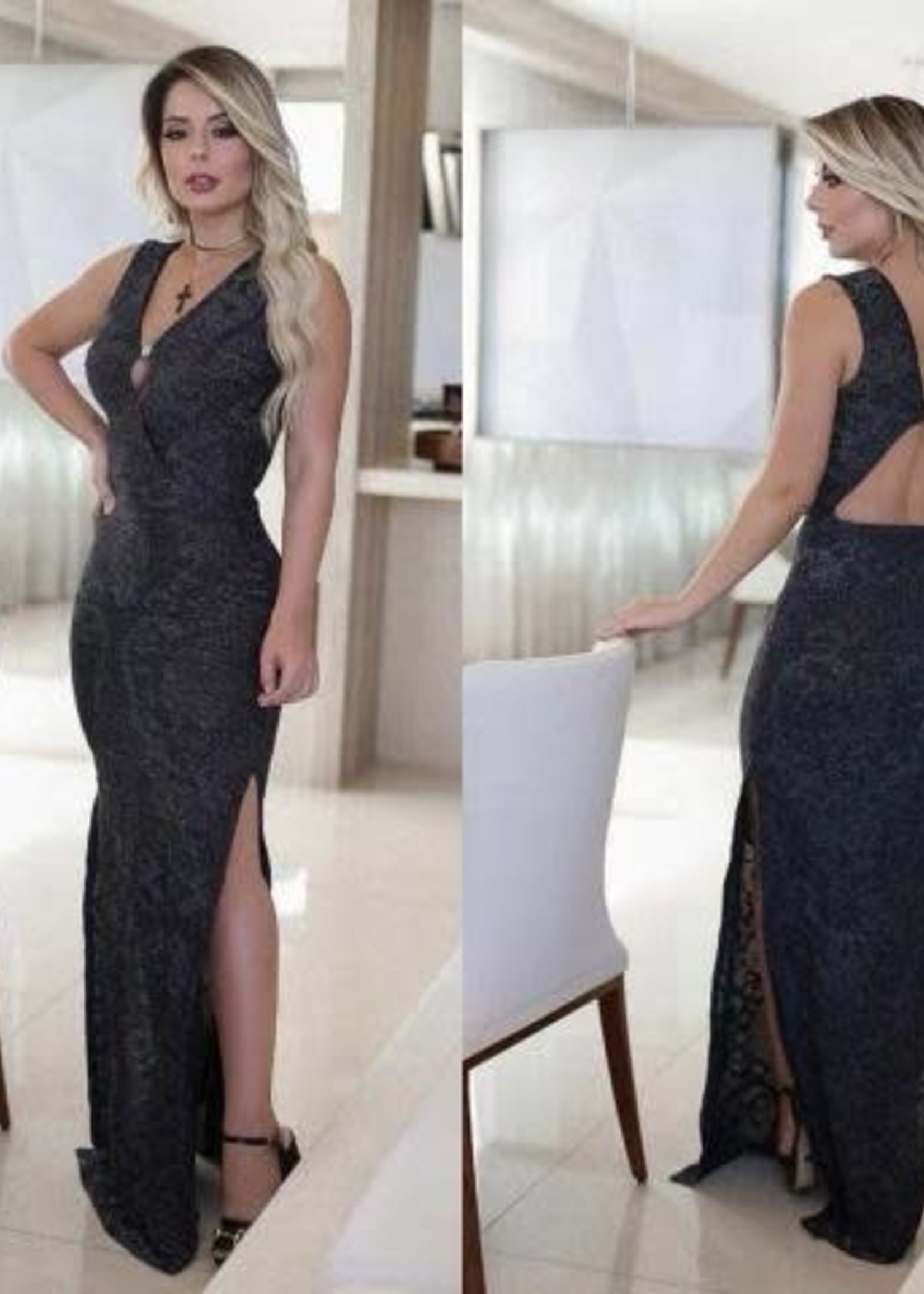 Long Dress with Glitter