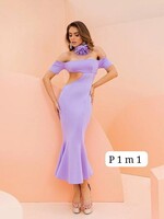 Splash Lilas Mid Dress