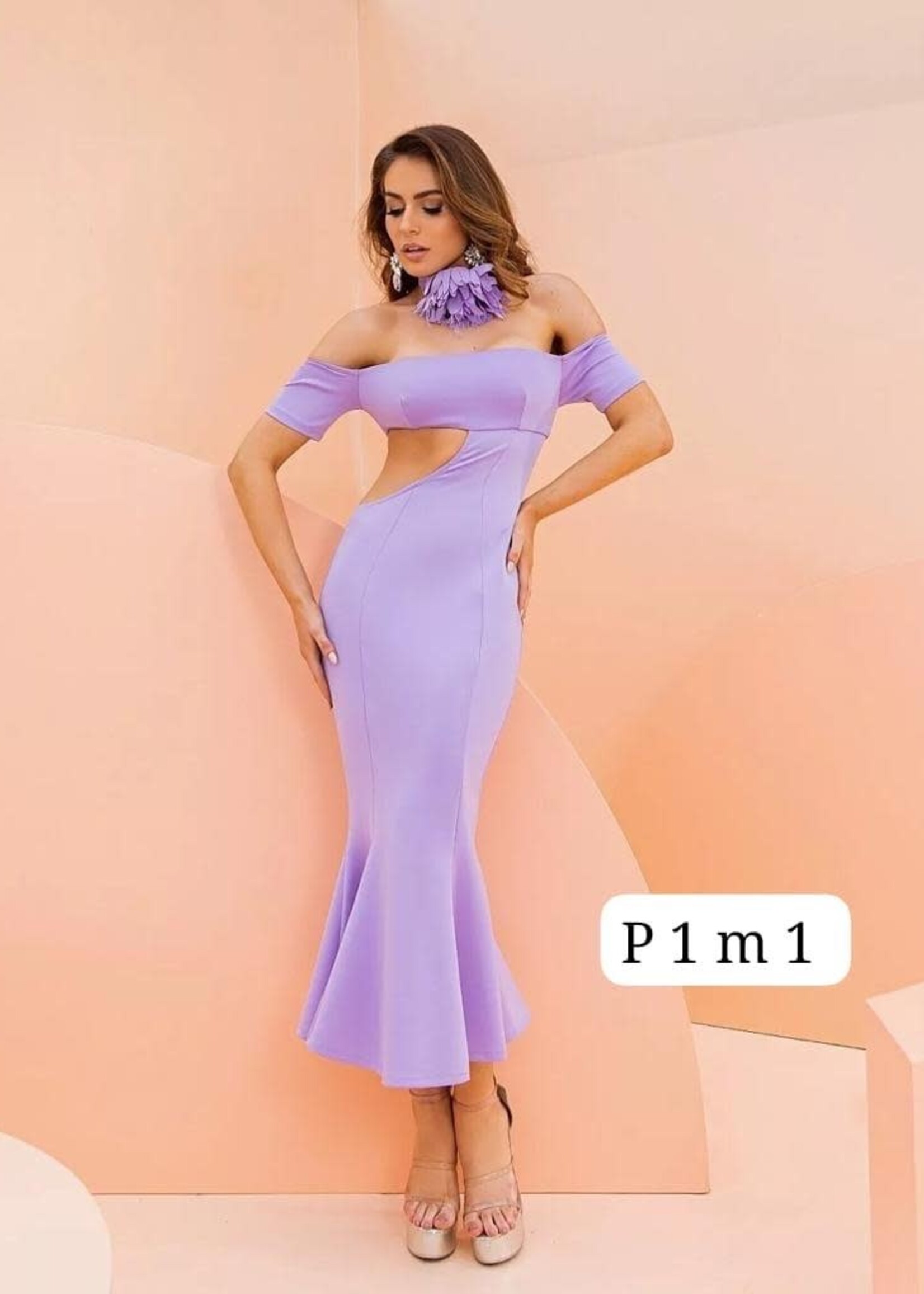 Splash Lilas Mid Dress