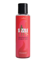 Sensuva Sizzle Lips Warming Edible Gel - Strawberry - 4.2 Oz.