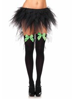 Leg Avenue Leg Avenue - Nylon Over The Knee W/Bow O/S BLACK/N.GREEN