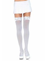 Leg Avenue Leg Avenue - Nylon Over The Knee W/Bow O/S WHITE