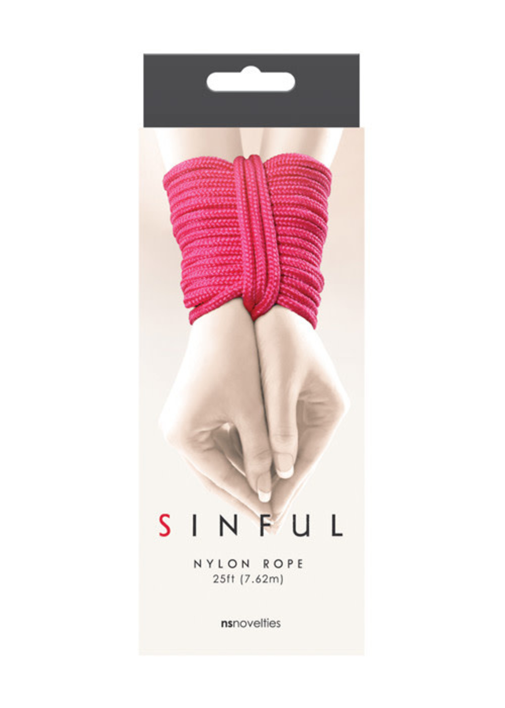 Sinful Sinful 25' Nylon Rope - Pink