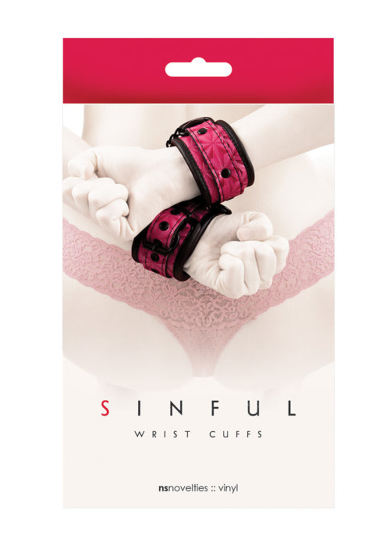 Sinful Sinful Wrist Cuffs - Pink
