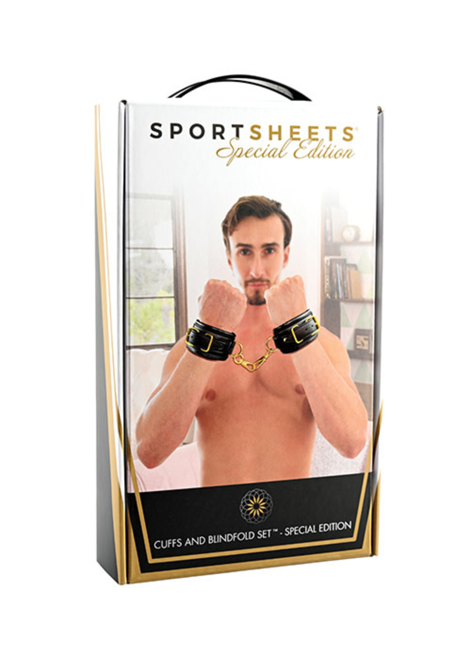 Sports Sheets Sportsheets Cuffs & Blindfold Set - Special Edition