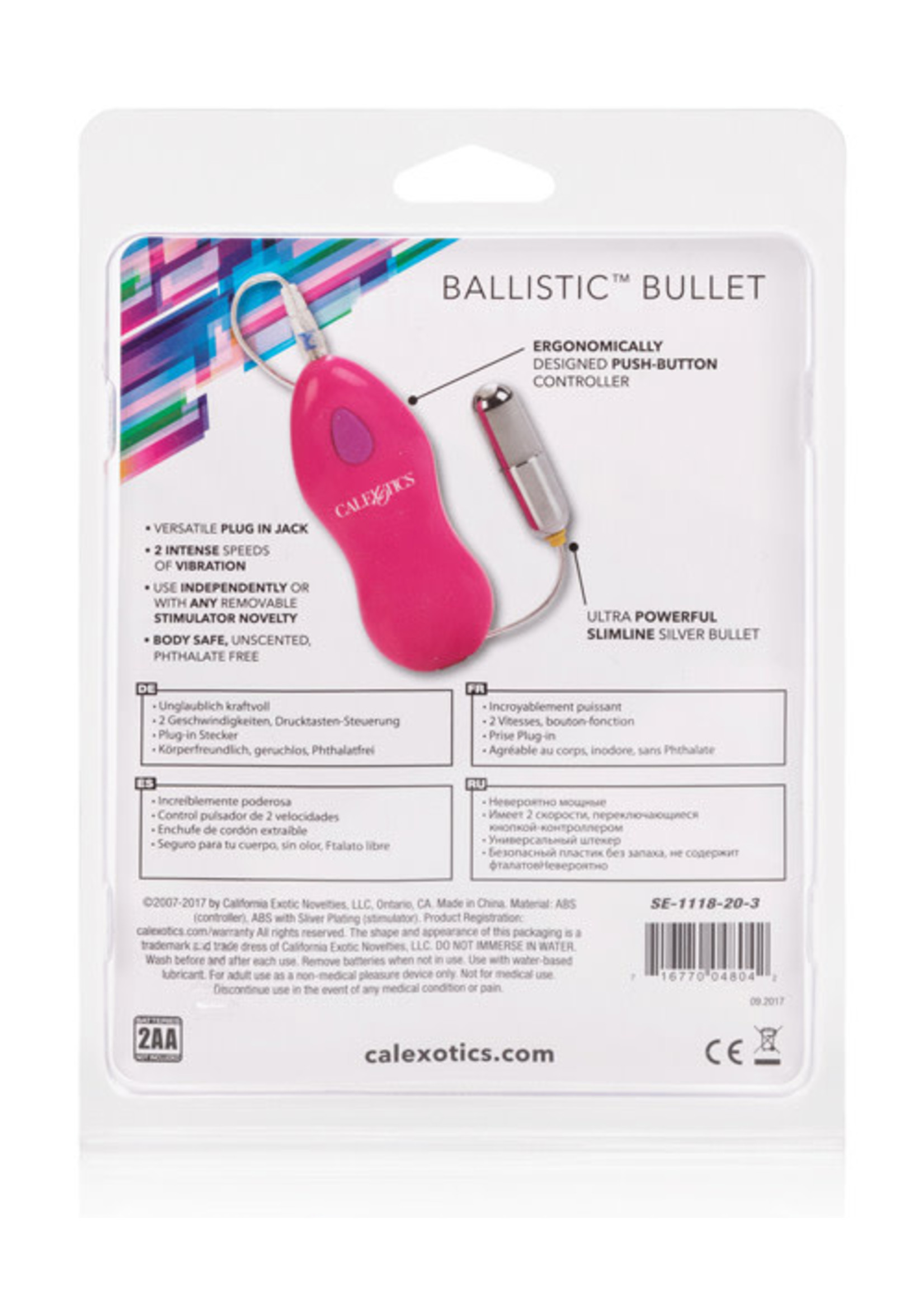 CalExotics Ballistic Bullet Pink