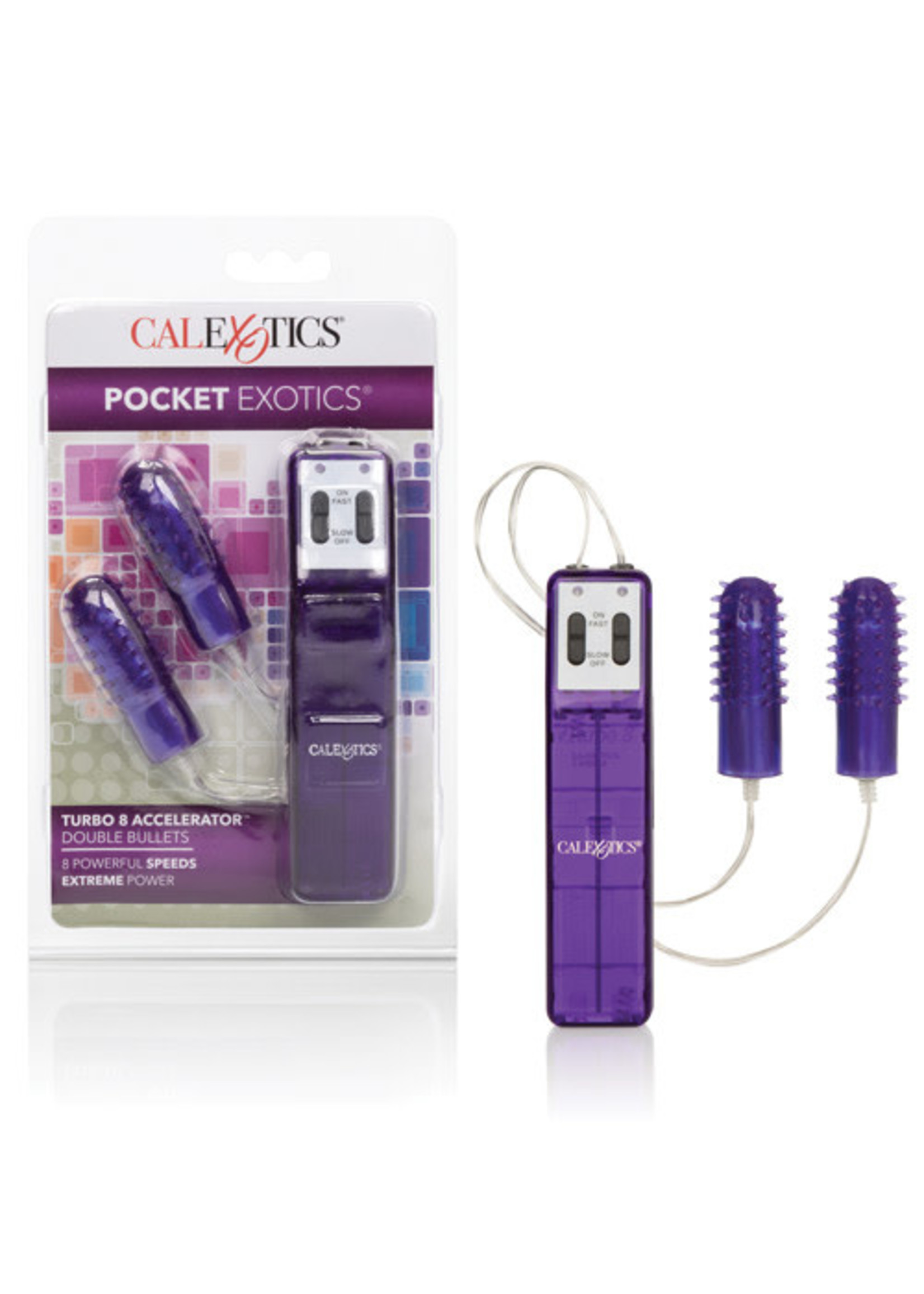 CalExotics TURBO DOUBLE BULLET MASSAGER
