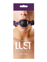 NS Novelties Lust Bondage Ball Gag - Purple/Black