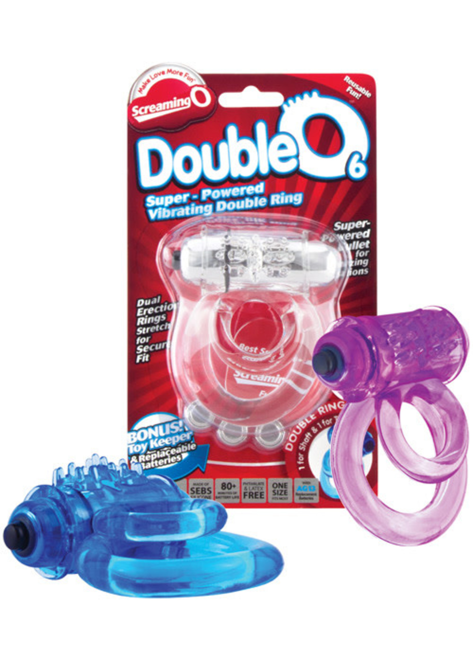 Screaming O SCREAMING O - DOUBLE O6 RING (Blue)