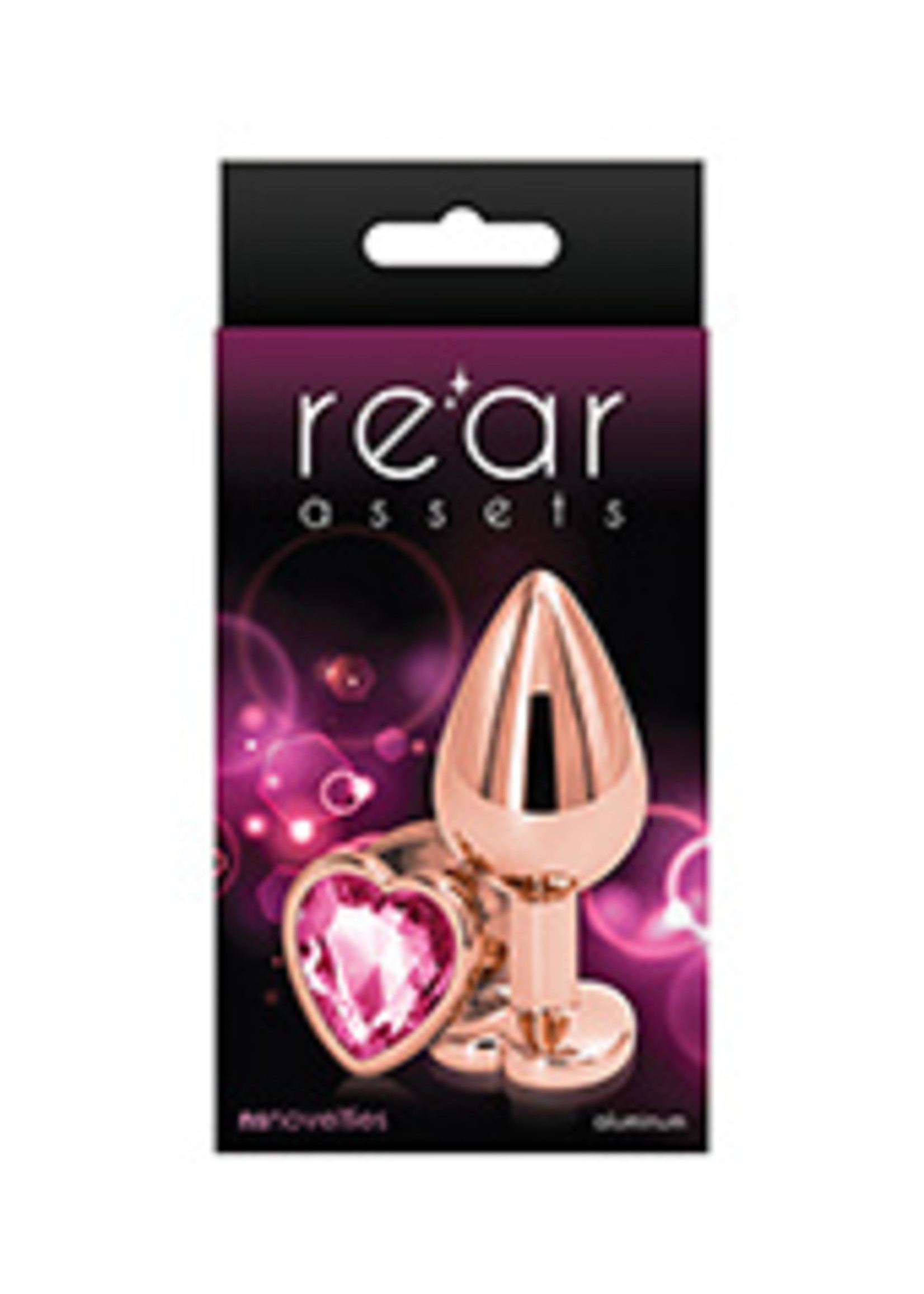 Rear Assets Rear Assets Rose Gold Heart Medium - Pink