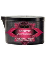 Kama Sutra Kama Sutra Ignite Massage Soy Candle - Strawberry Dreams