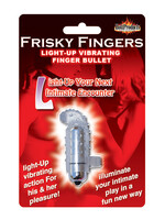 Frisky Fingers Frisky Finger Light Up Vibrating Finger Bullet - Clear