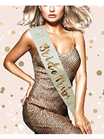 OMG International, Inc. Bride Tribe Sash - Rose Gold