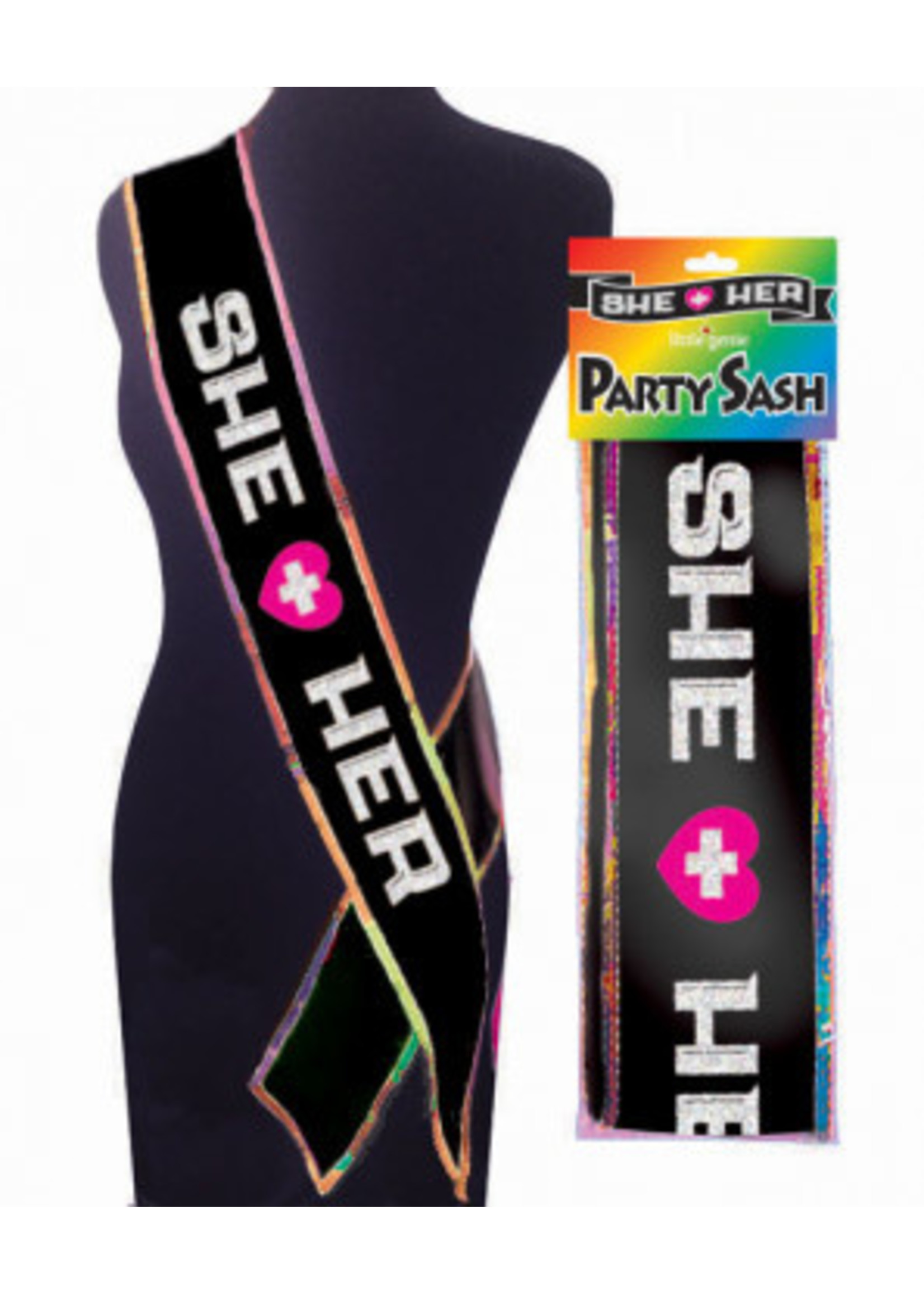 Little Genie Productions She + Her Party Sash