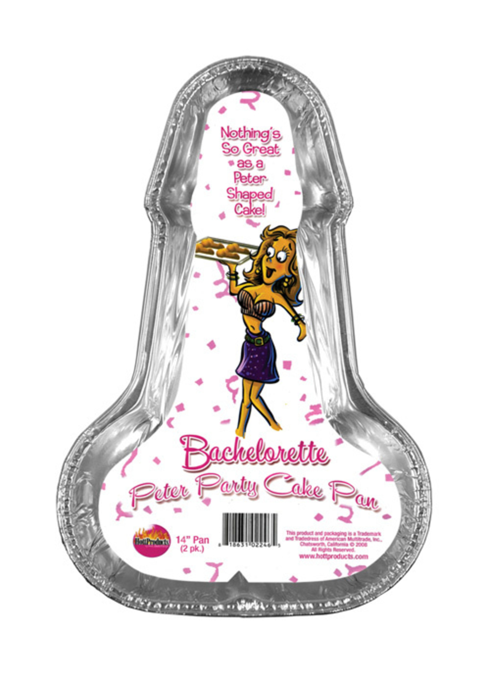 Hott Products Disposable Peter Party Cake Pan Large - Pack of 2