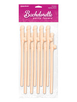 Bachelorette Party Favors Bachelorette Party Favors Pecker Sipping Straws - Flesh Pack of 10