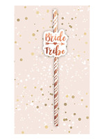OMG International, Inc. Bride Tribe Straws - Rose Gold Pack of 6