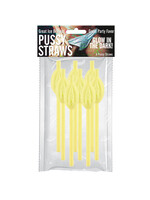 Hott Products Pussy Straws Glow in the Dark - Pack of 8