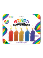 Hott Products Rainbow Pecker Party Candles