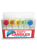 Candy Prints X-Rated Party Candles - Set of 5