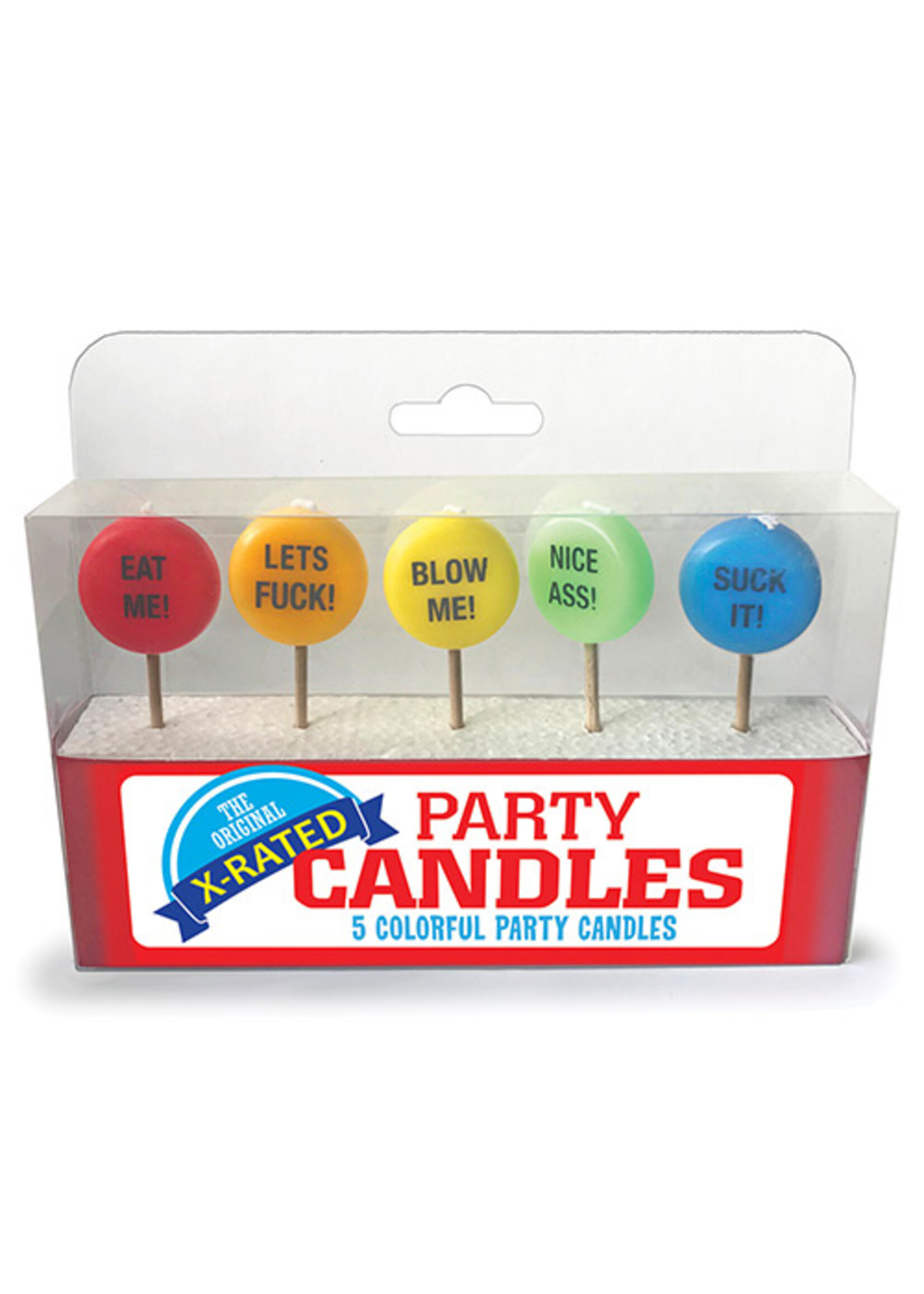 Candy Prints X-Rated Party Candles - Set of 5
