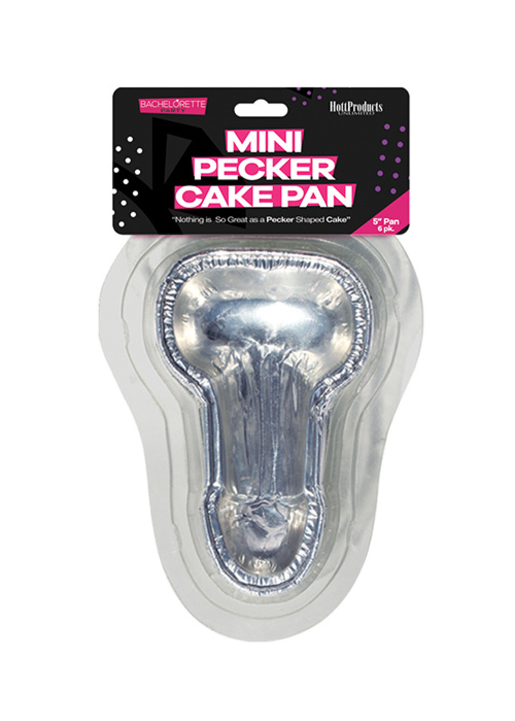 Hott Products Bachelorette Disposable Peter Party Cake Pan Small - Pack of 6