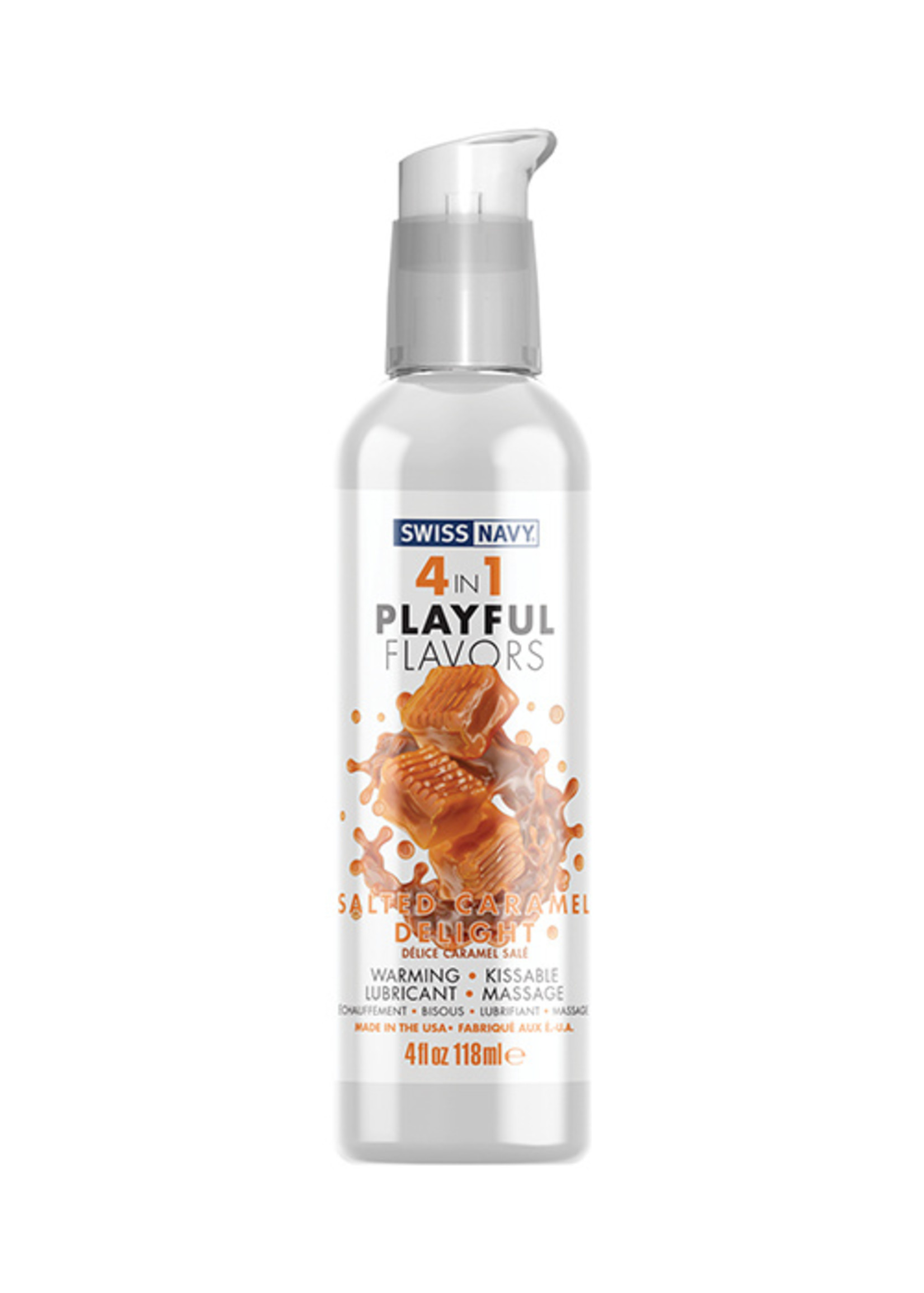 Swiss Navy Swiss Navy 4 in 1 Playful Flavors - 4 oz Salted Caramel Delight