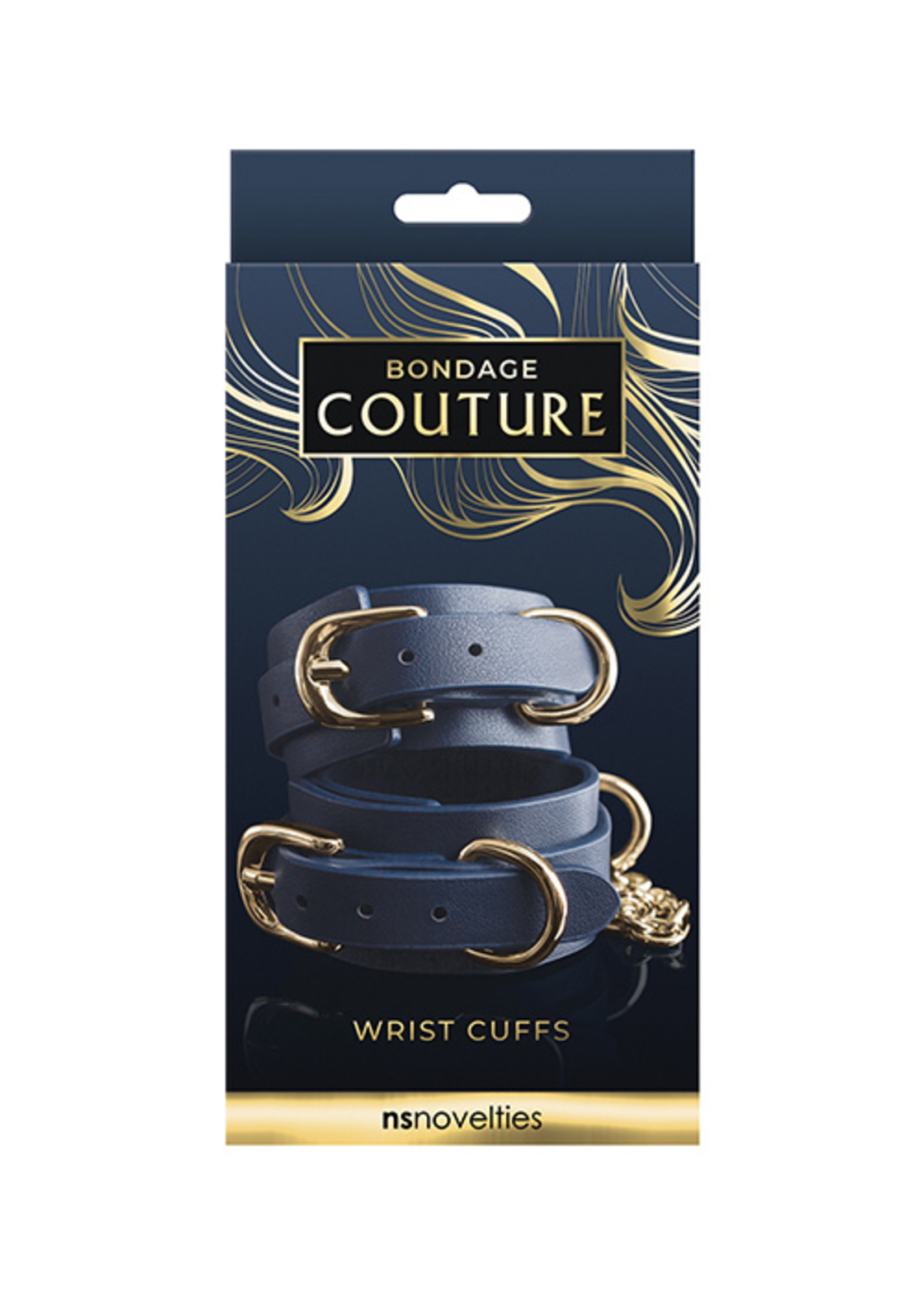 nsnovelties Bondage Couture Wrist Cuff - Blue