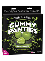 Pipedream Edible Gummy Panties For Her Green Apple