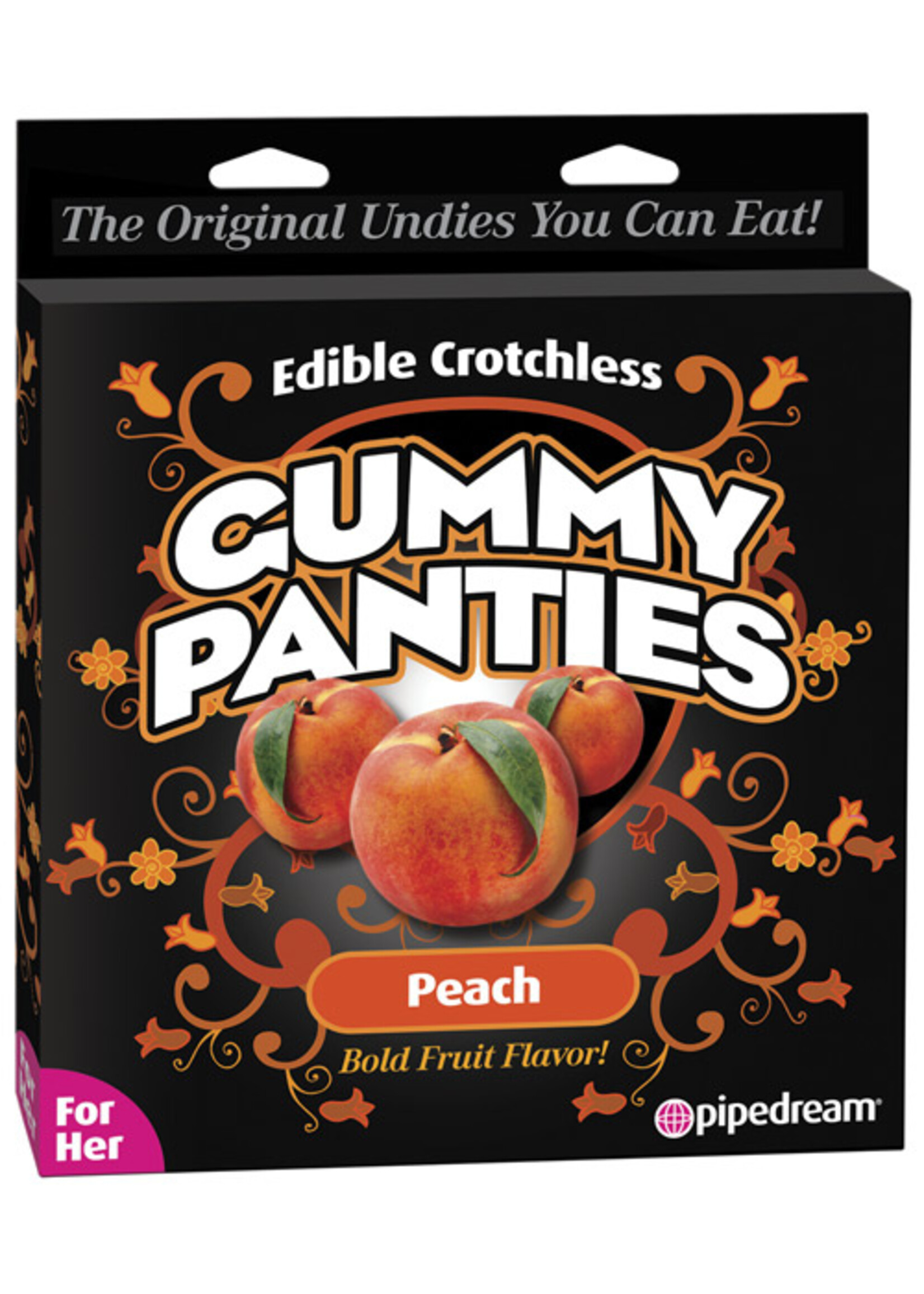 Pipedream Edible Gummy Panties For Her Peach
