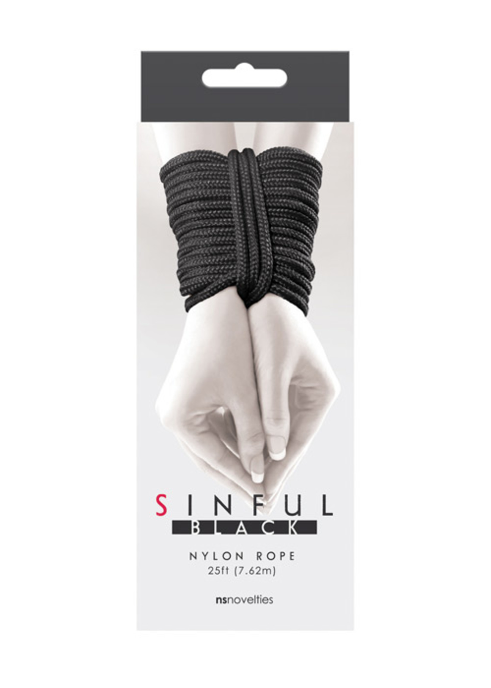 Sinful Sinful 25' Nylone Rope - Black