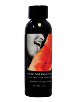 Earthly Body Edible Massage Oil - Watermelon  2 oz