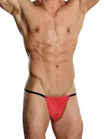 Male Power Nylon Spandex Posing Strap (Red)