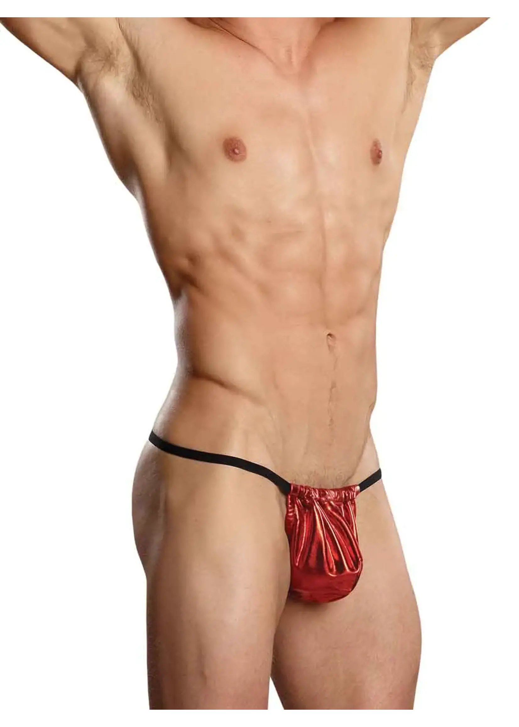 Male Power Heavy Metal Posing Strap (red)