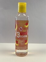 ID 3some ID 3some 3 in 1 Lubricant - 4 oz Strawberry Banana